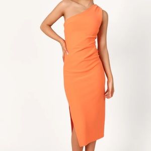 Petal & Pup Nadene Orange Midi Dress